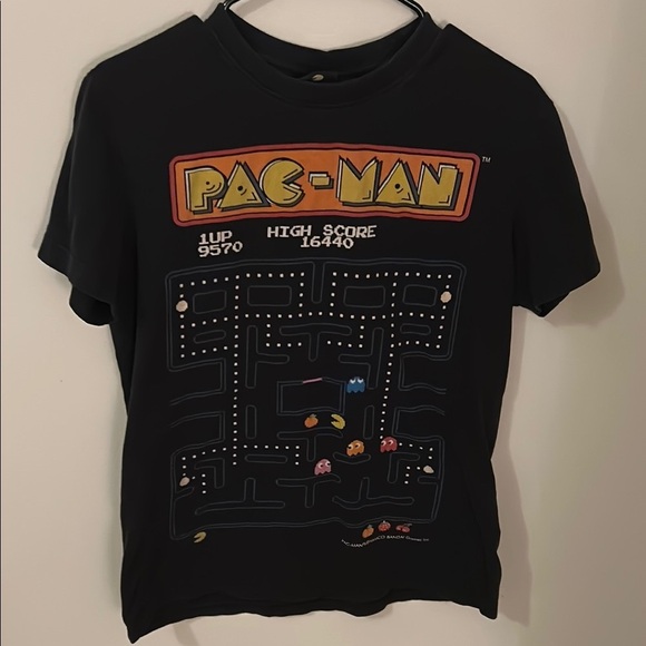 pac-man Other - Men’s M Pac-Man Graphic Tee vintage namco